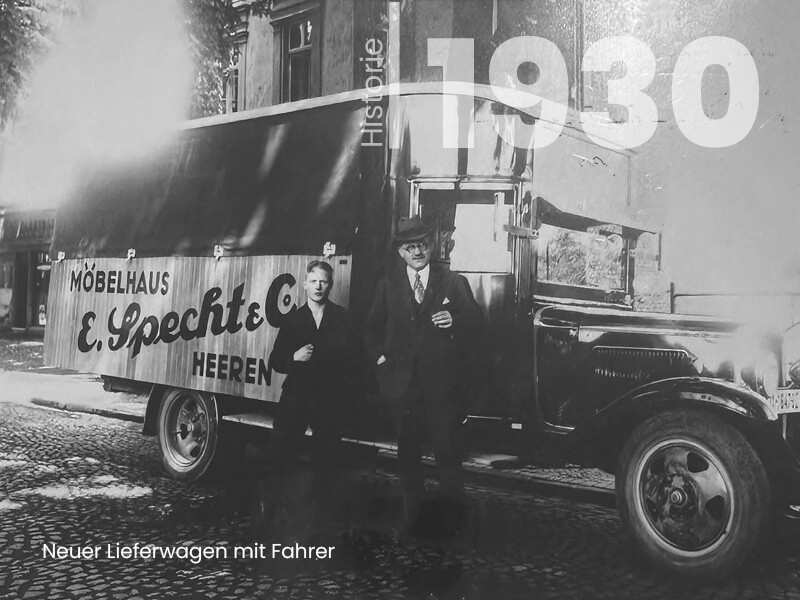 Historisches Foto des neuen Lieferwagens von 1930